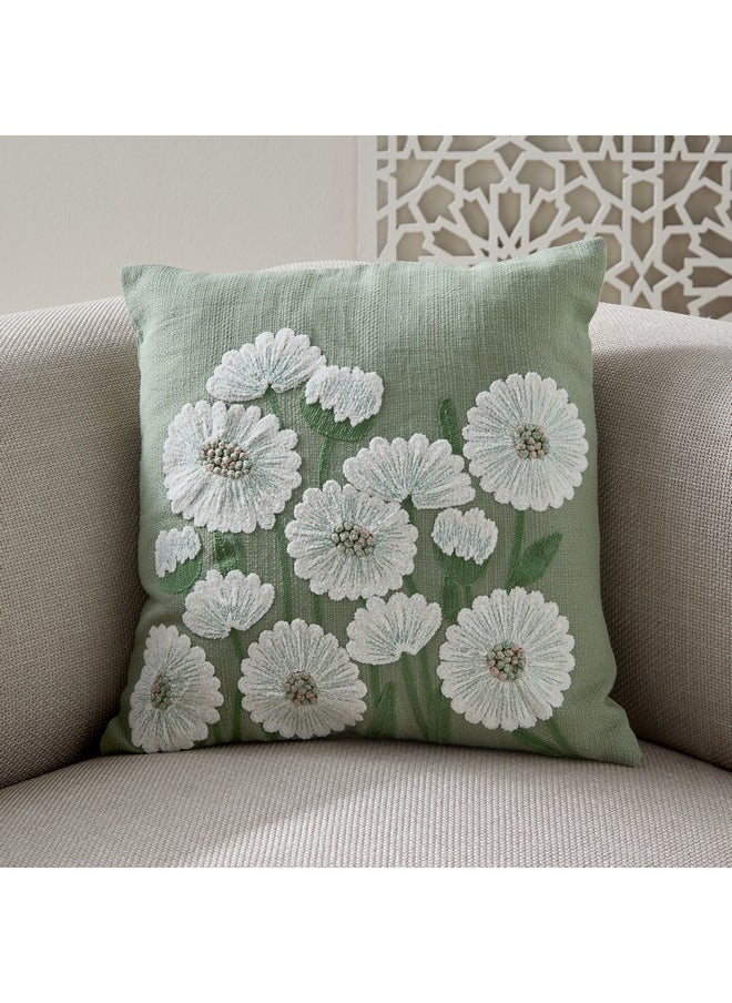 Green Artist Gradenia Daisy Filled Cushion 45 x 45 cm - pzsku/Z8E887D82ECF97E3D5FF3Z/45/_/1735805076/b5ede5d1-f6bc-46e4-9463-67f5bbafeecd