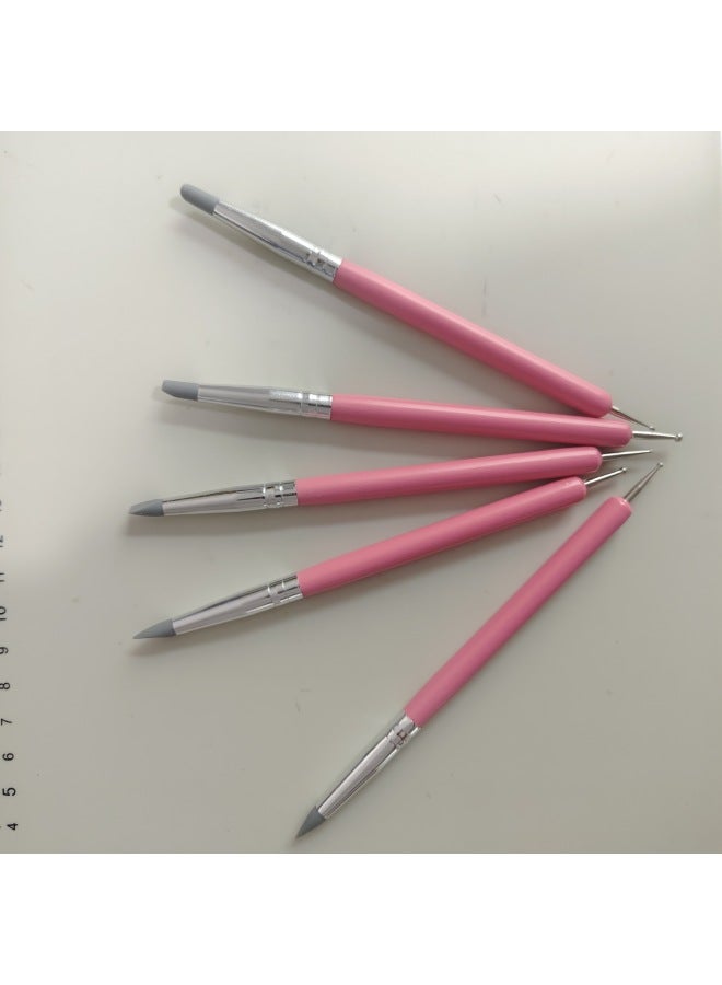 Xinbowen Two-head Multi-purpose Indentation Pen Manicure Silicone Drill Pen Indentation Pen Ceramic Clay Plastic Repair Tool - Image 1