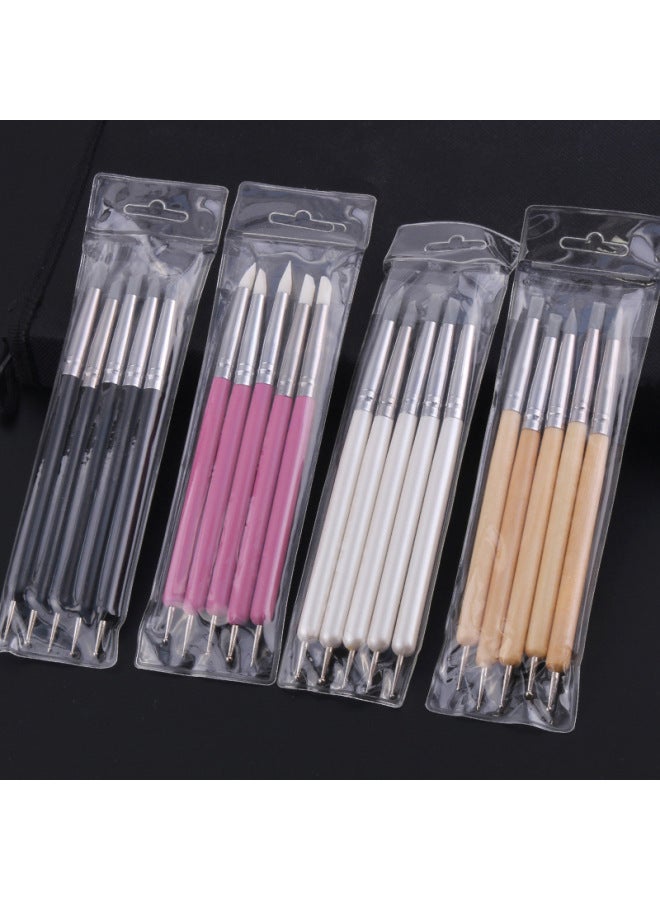 Xinbowen Two-head Multi-purpose Indentation Pen Manicure Silicone Drill Pen Indentation Pen Ceramic Clay Plastic Repair Tool - Image 4