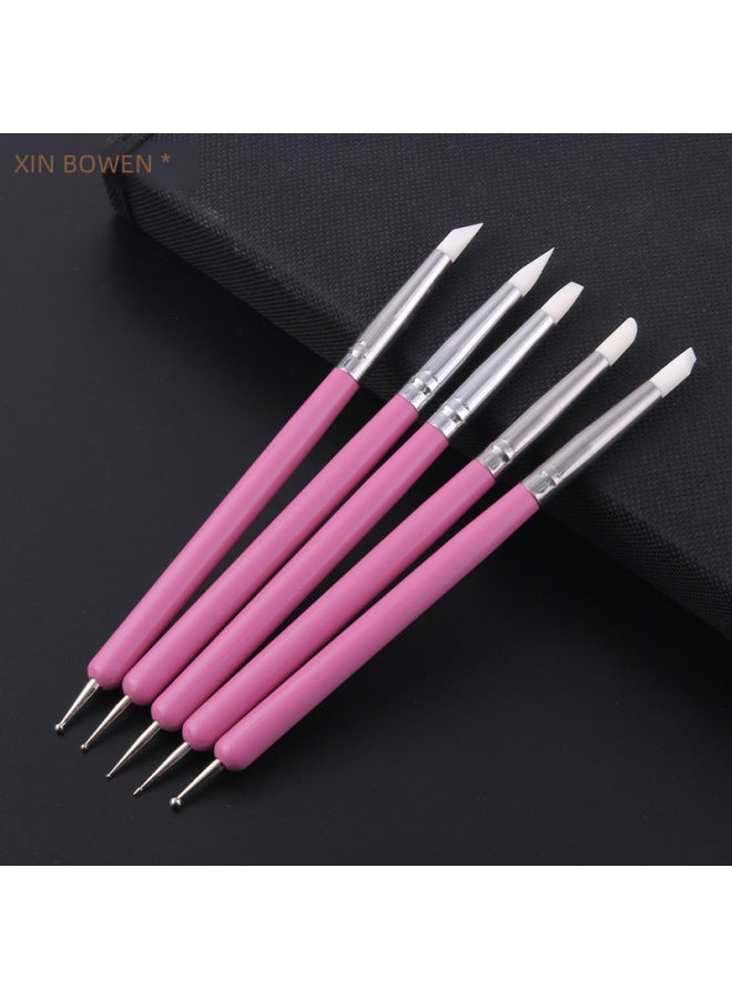 Xinbowen Two-head Multi-purpose Indentation Pen Manicure Silicone Drill Pen Indentation Pen Ceramic Clay Plastic Repair Tool - Image 3