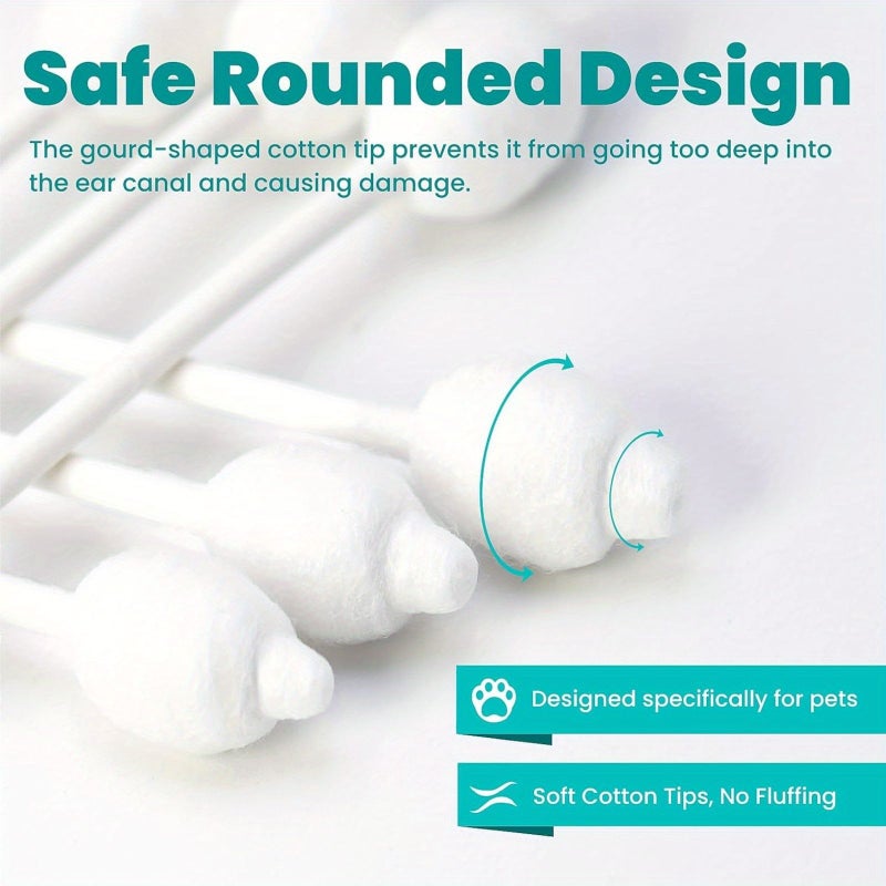 Double-Ended Gourd-Shaped Cleaning Swab Thickened Ultra Soft For Ear Canal And Makeup Model 1 Box - Image 5