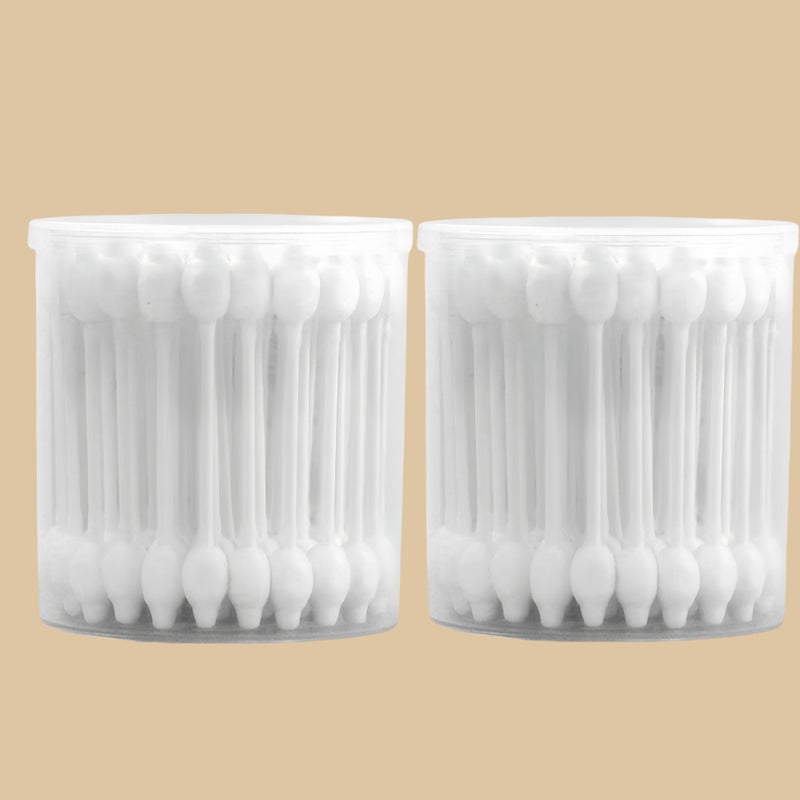 Double-Ended Gourd-Shaped Cleaning Swab Thickened Ultra Soft For Ear Canal And Makeup Model 1 Box - Image 1