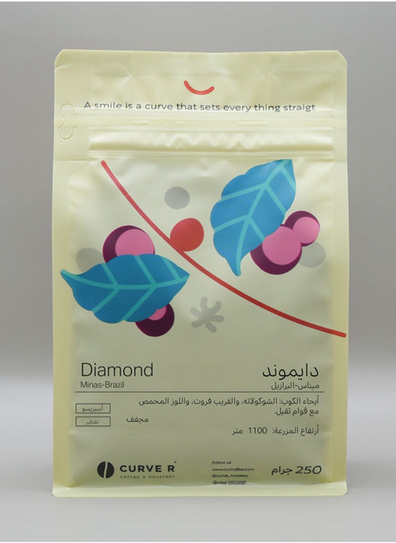 Curve COFFEE BEAN CURVE DIAMOND BRAZIL 250G 