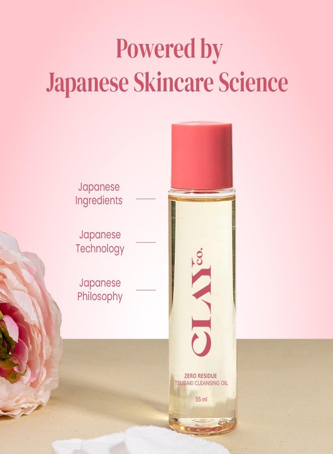 CLAYCO. Zero-Residue Tsubaki Cleansing Oil | With Goodness Of Vitamin A, B, D & E | Protects From Sun Damage & Environmental Factors | Deep Cleansing & Youthful Glow | For Men & Women (55ml) - Image 4