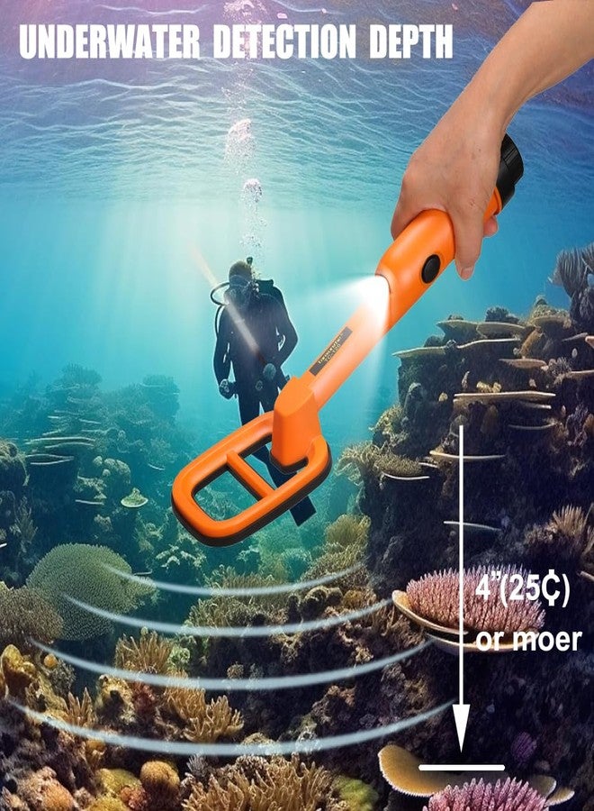 Vietora Eud Underwater Metal Detector Submersive IP68 Fully Waterproof Metal Detector for Adults Under Water 100FT, Can detect All Metals with Large Coil, Accurate and Precise - Image 2