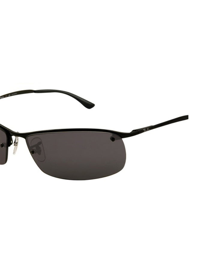 Ray-Ban Unisex Sidestreet Rectangular Sunglasses - RB3183 - Lens Size: 63 mm - Black - Image 1
