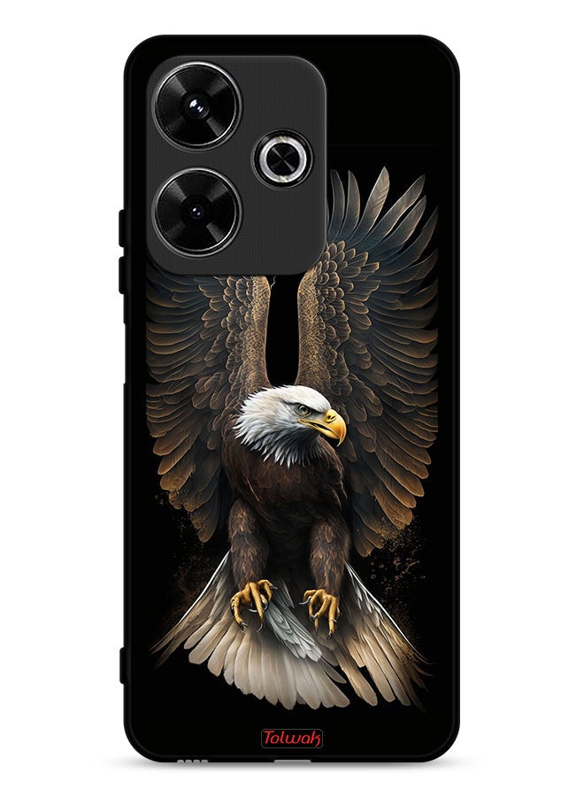 Tolwak Xiaomi Redmi 13 4G Protective Case Cover Eagle Spread Wings - Image 1