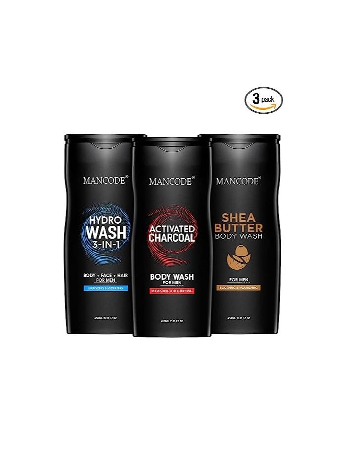 MANCODE MAN CODE Body Wash for Men Refreshing & Detoxifying - Image 1