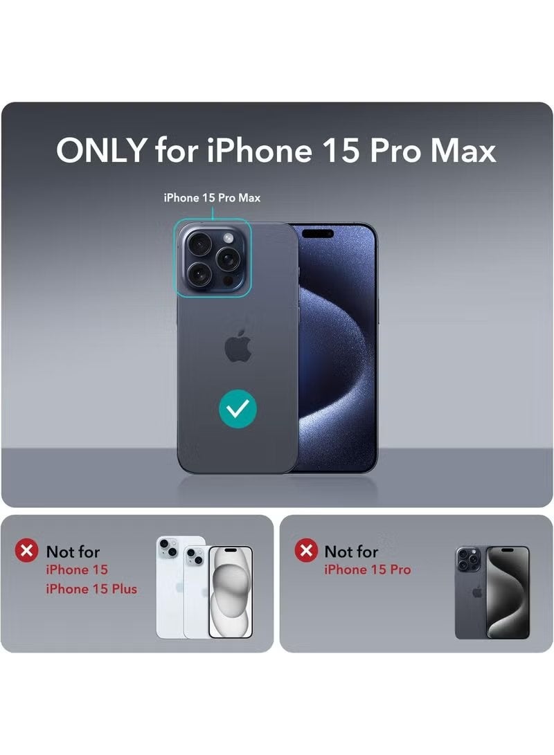 YJS Magnetic Shockproof Case for iPhone 15 Pro Max 6.7-Inch Slim Protective Cover with Strong Magnet Anti-Drop Design Raised Camera & Screen Protection Lightweight Durable Back Case - Image 2