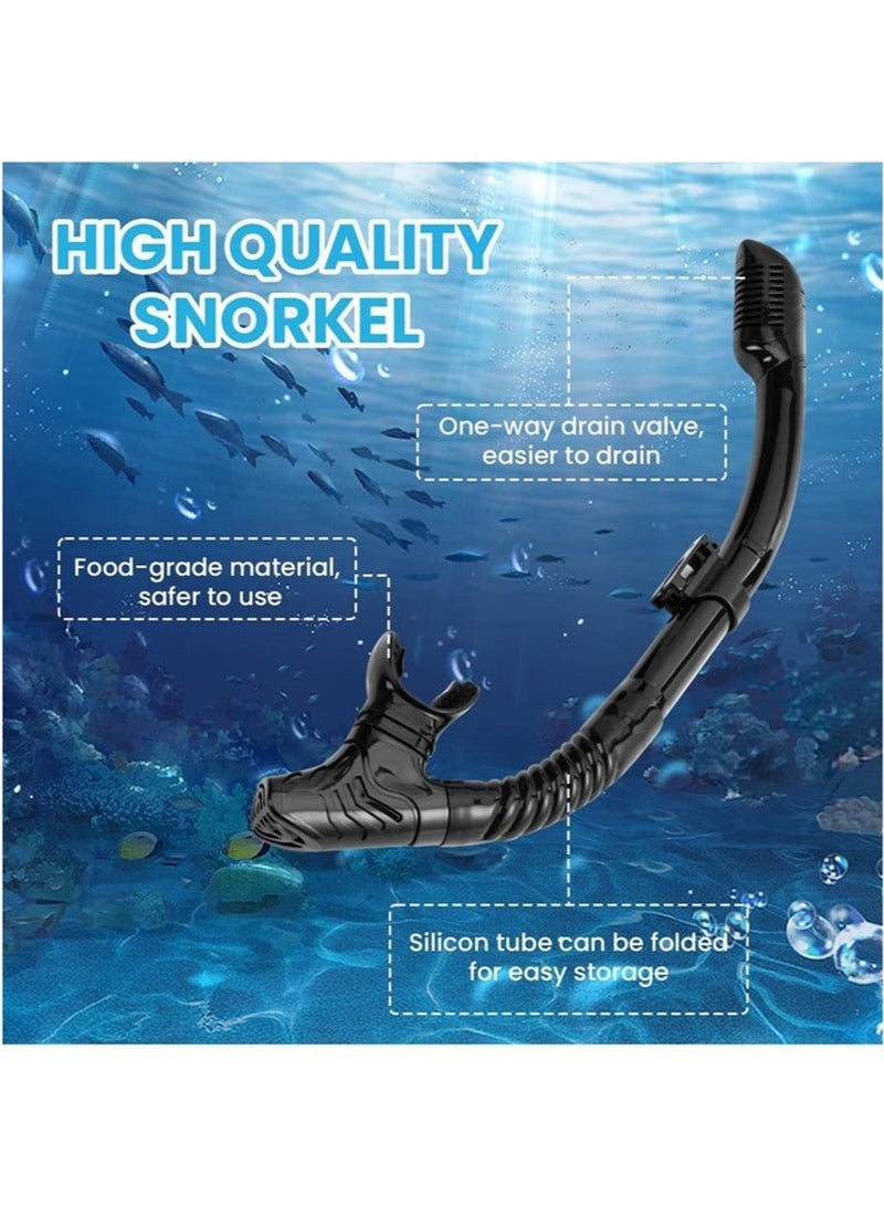 MEDOOSI Adult Snorkeling Gear, Dry Snorkeling Kit, 180° Panoramic Wide View Dive Mask, Free Breathing Snorkeling Mask for Snorkeling, Scuba Diving and Swimming Trips - Image 5
