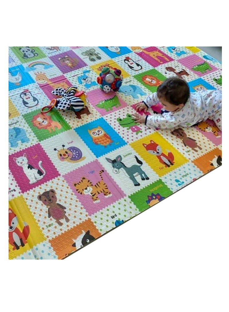 Dubkart Baby play mat | playmat | 200 * 180 * 1.5 CM | Extra Thickness (Garden/Animals) - Image 1