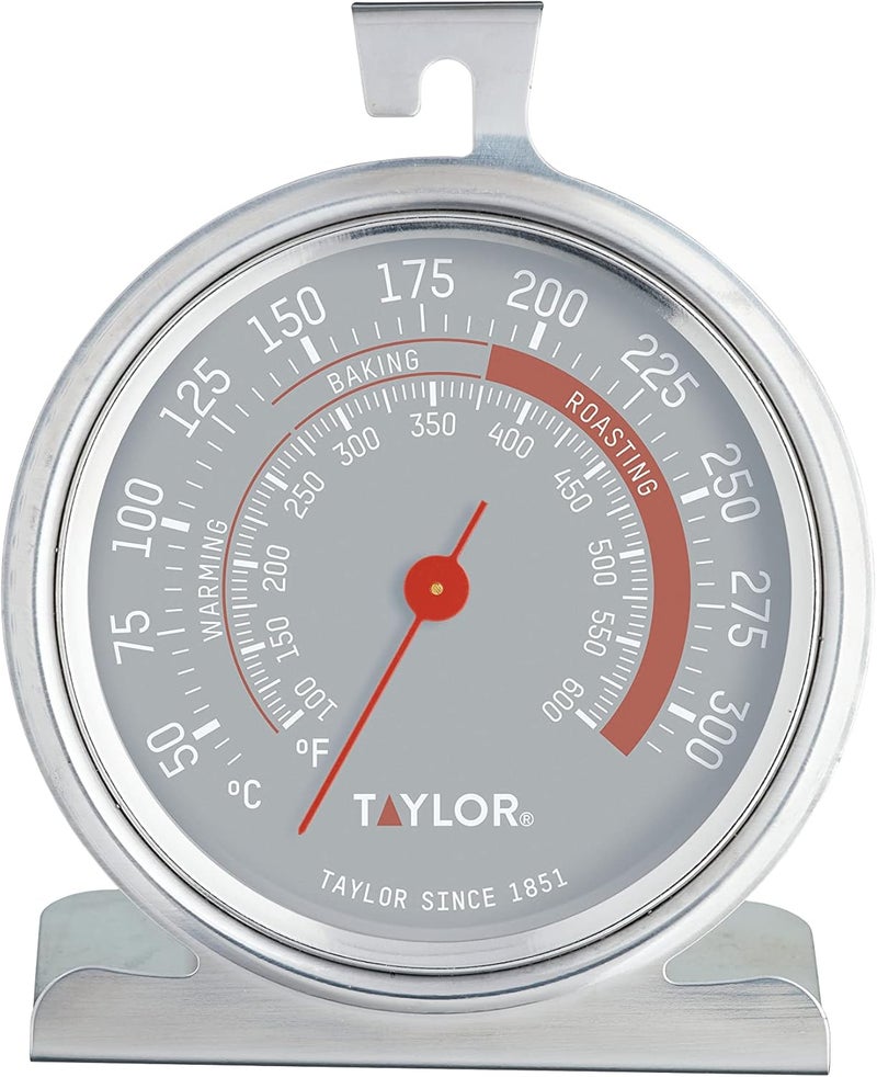 Taylor TYPTHOVEN Pro Oven Thermometer, Stainless Steel, 9 x 8.5 cm Cross product compatible - Image 1