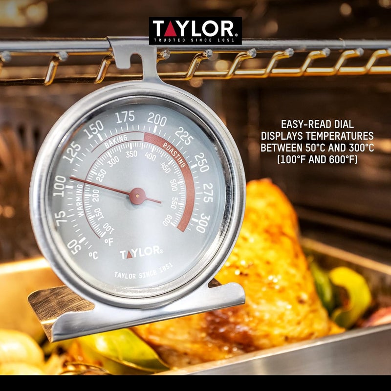 Taylor TYPTHOVEN Pro Oven Thermometer, Stainless Steel, 9 x 8.5 cm Cross product compatible - Image 4