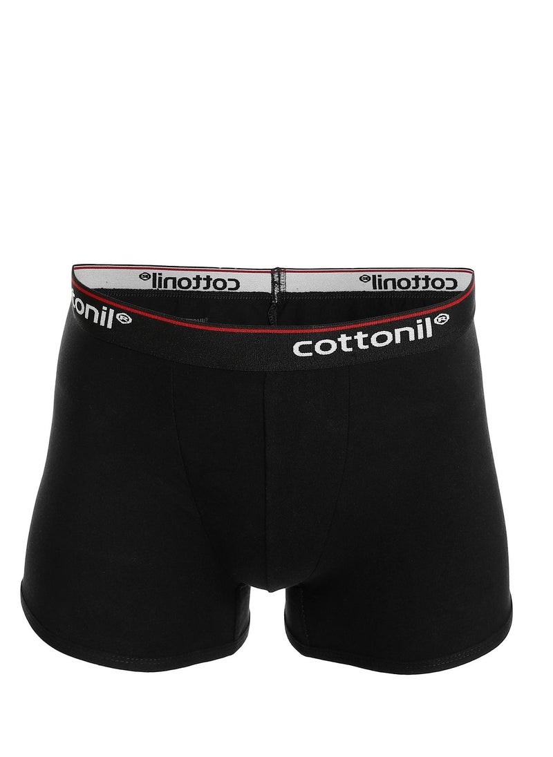 COTTONIL Cottonil - Men Boxer Solid-BLack  - Image 1