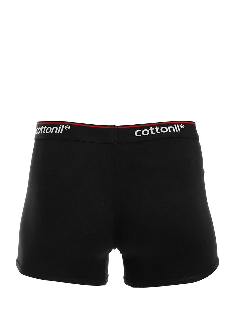 COTTONIL Cottonil - Men Boxer Solid-BLack  - Image 2