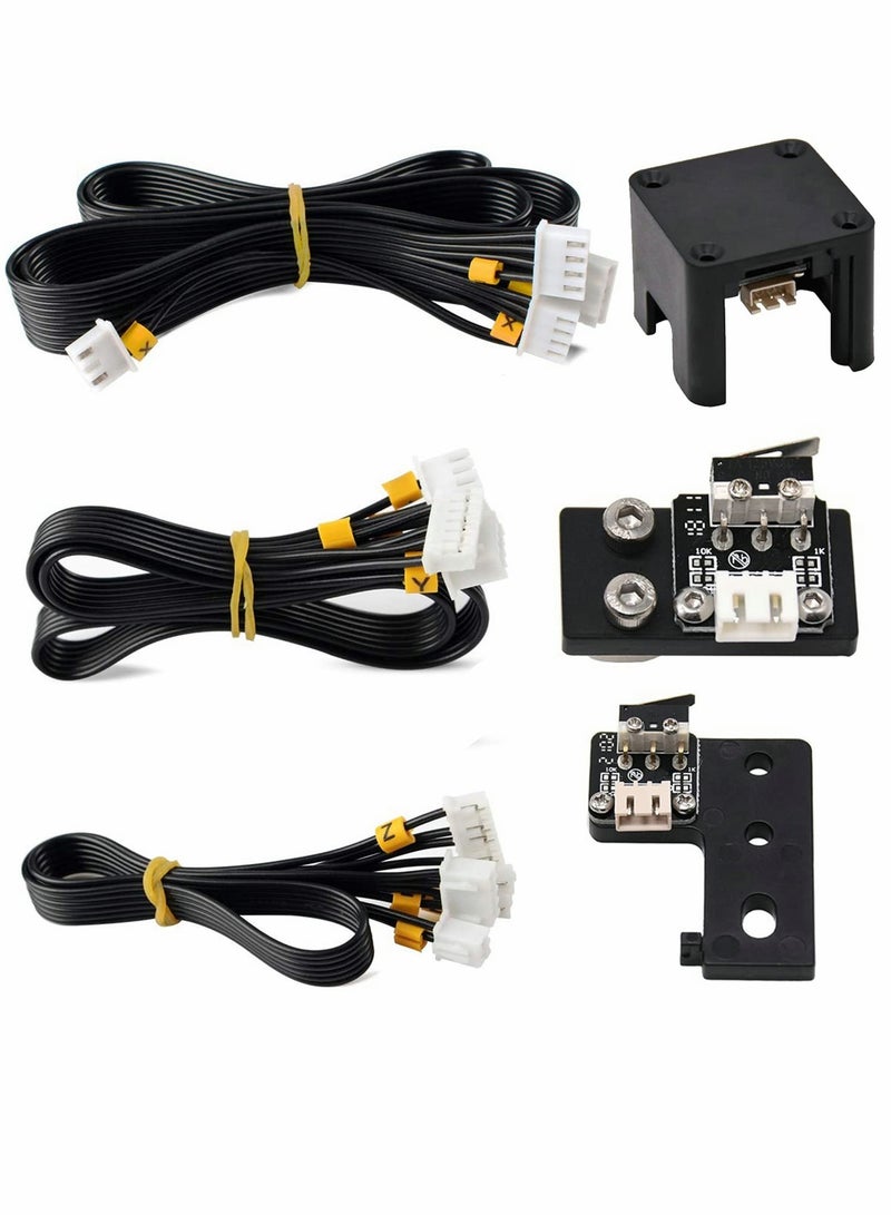 Excefore Stepper Motor Line Limit Switch Set, 3 Pcs X Y Z Axis Stepper Motor Line, Limited Switch and Endstop Cable - Image 1