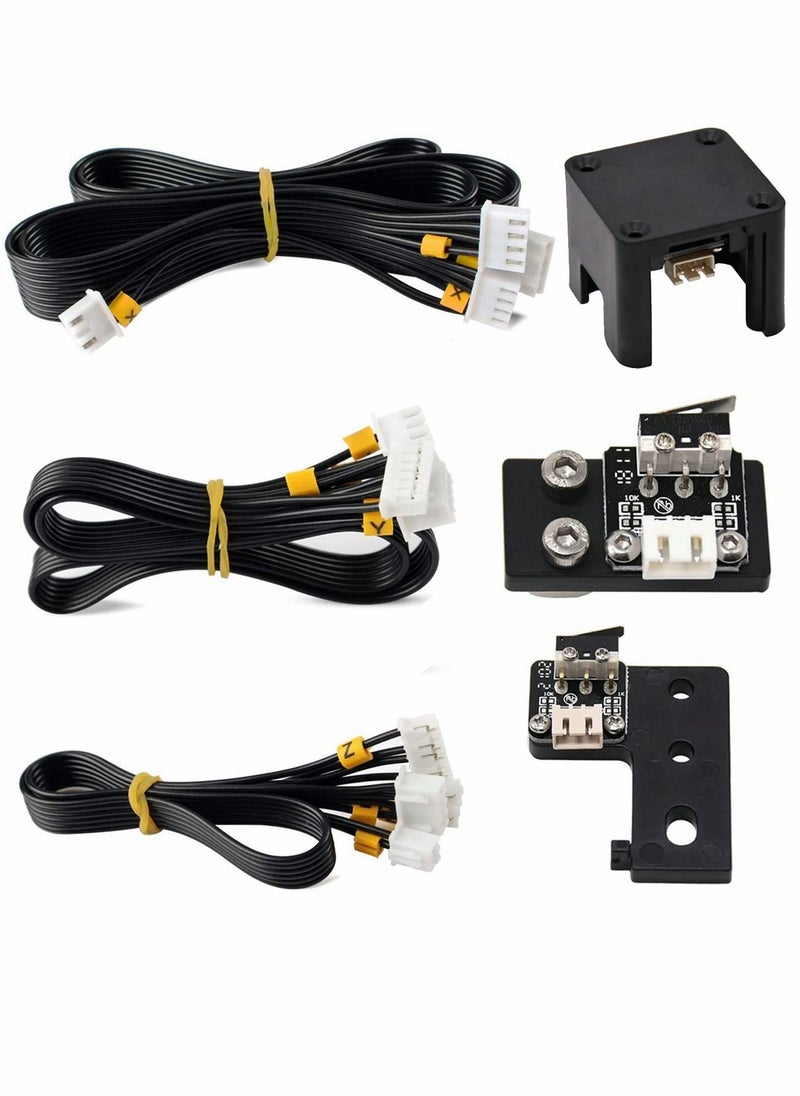 Excefore Stepper Motor Line Limit Switch Set, 3 Pcs X Y Z Axis Stepper Motor Line, Limited Switch and Endstop Cable  - Image 1