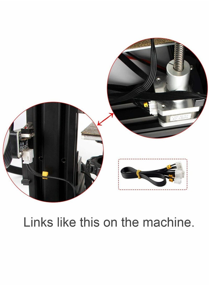 Excefore Stepper Motor Line Limit Switch Set, 3 Pcs X Y Z Axis Stepper Motor Line, Limited Switch and Endstop Cable  - Image 4