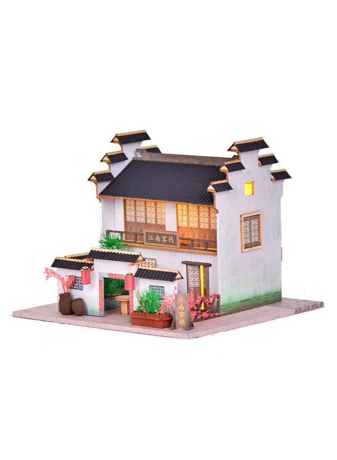 Bluejw Chinese Courtyard Model Chinese Style Jiangnan Inn Villa Creative Handmade Cabin House Decoration Gift Female - Image 4