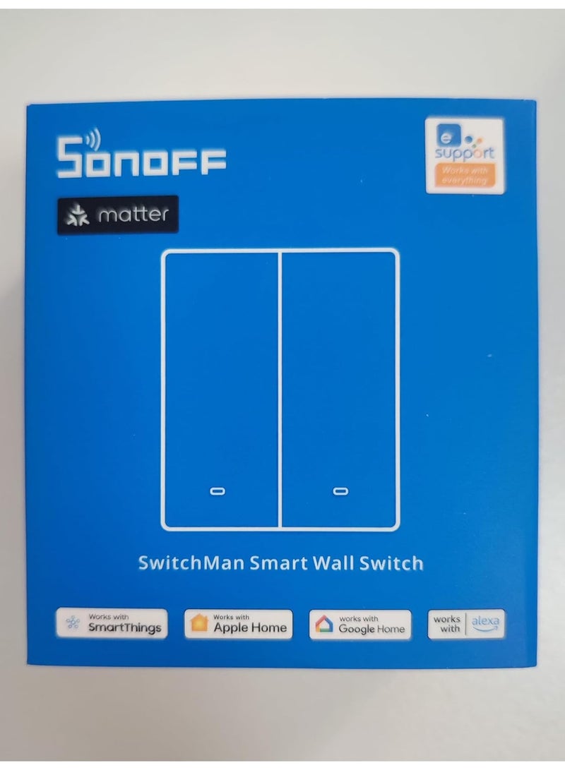 سونوف مفتاح جداري ذكي SONOFF M5-2C-80W SwitchMan بمخرجين - Image 2