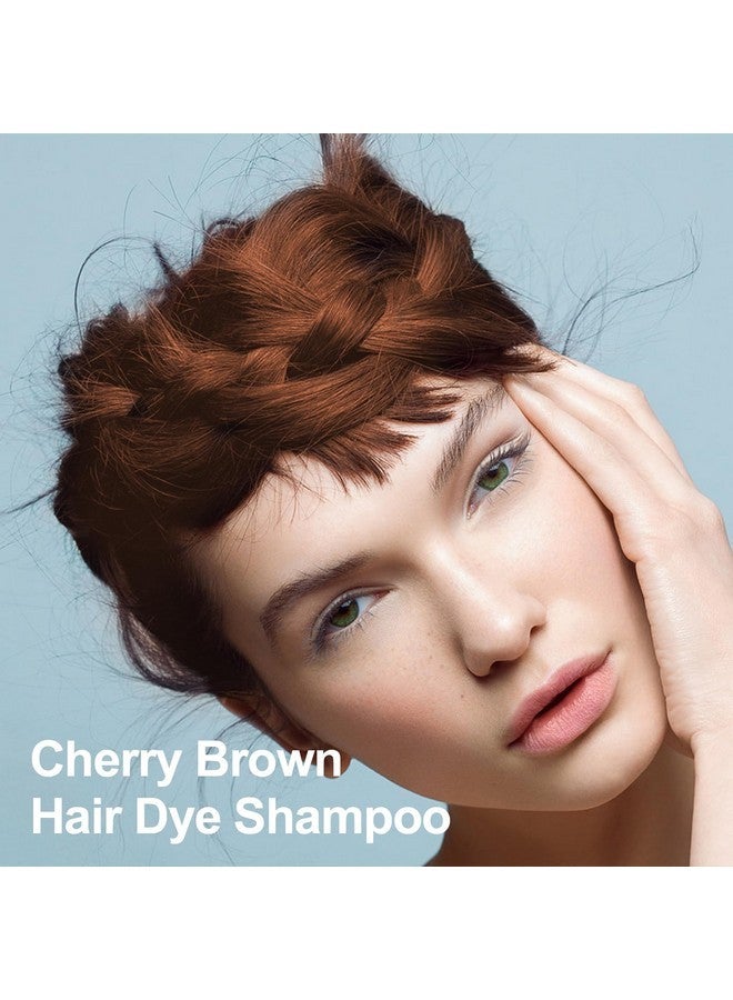 Agthyuve Hair Dye Shampoo 3 in 1, Cherry Brown Hair Dye 16.9 FL Oz, Cherry Brown Hair Shampoo, Semi-Permanent Hair Dye Shampoo, Lasts 30 Days Hair Color Shampoo (Cherry Brown) - Image 5
