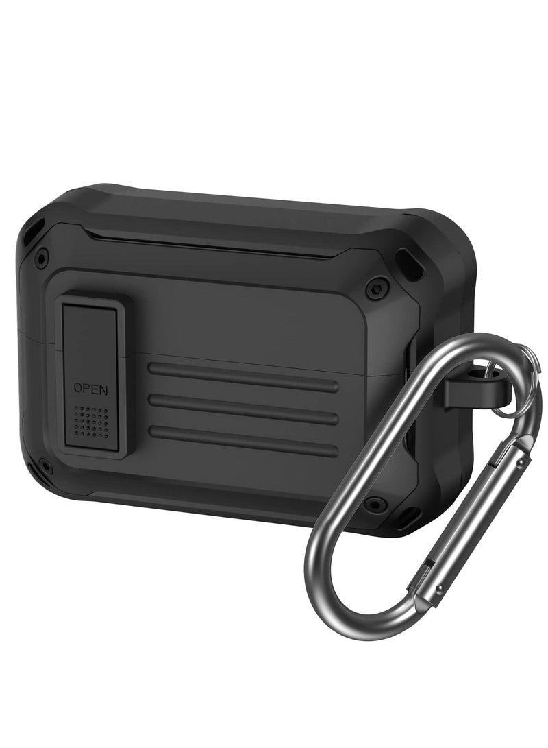 هوموسوبون جراب قفل آمن مناسب لهاتف Sony WF-1000XM4 غطاء واقٍ مقاوم للصدمات مع حلقة تسلق - Image 1