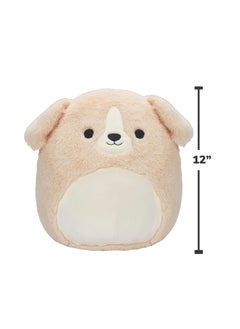 Squishmallows 12 inch Fuzzamallows Medium Plush Stevon Tan Dog Officially Licensed Kellytoy Plush Toy Colorful Soft Gift for Kids Girls & Boys Washable Squishy Stuff Toy Multicolor All Age  - Image 5