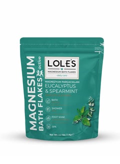 LOLE'S Lole's Magnesium Bath Flakes Eucalyptus & Spearmint, 1 kg  - Image 1