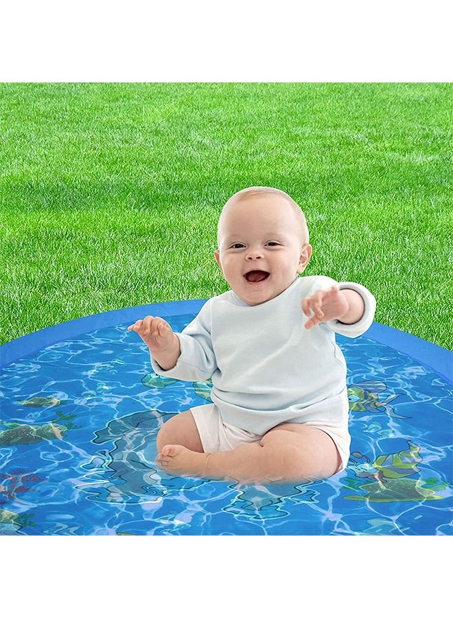 DURKU Non-toxic and Durable Outdoor Beach Water Toy Sprinkler Spray Pool for Kids  170cm  - Image 2