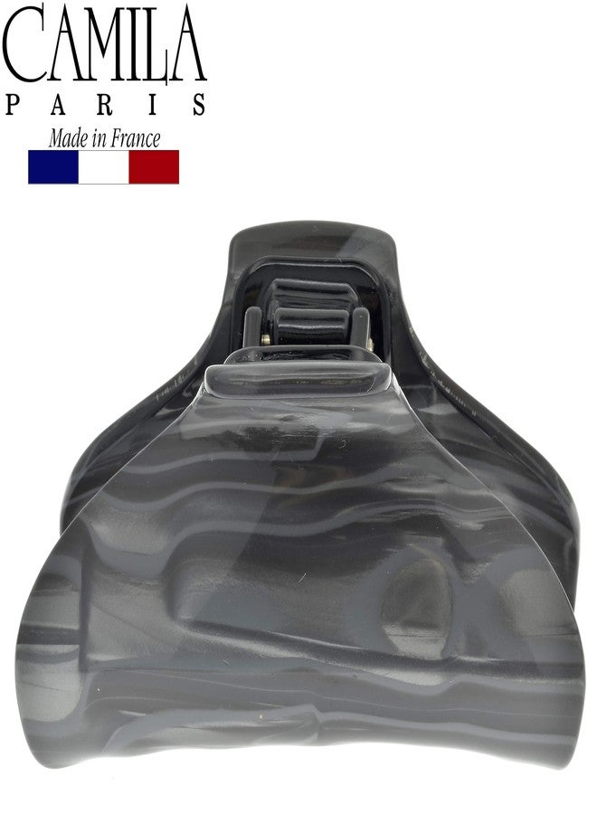 كاميلا مشبك شعر فرنسي من كاميلا باريس CP2122 للنساء، للشعر الطويل والمجعد والمموج، رمادي، مشابك شعر أنيقة للبنات، إكسسوارات تصفيف شعر عصرية للنساء، تثبيت قوي مانع للانزلاق، صنع في فرنسا - Image 2