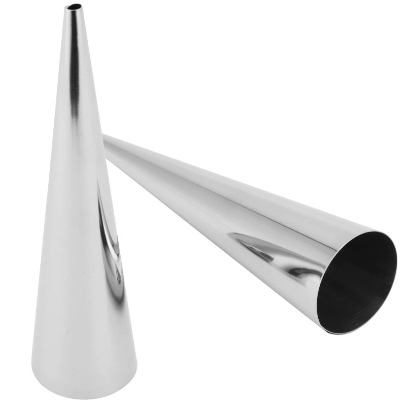 Sehoi 40 Pcs Cream Horn Forms Stainless Steel Cannoli Tubes Cream Roll Horn Molds With Clean Brush Cream Horn Metal Cones For Cream Roll Croissant Daily Baking - Image 4