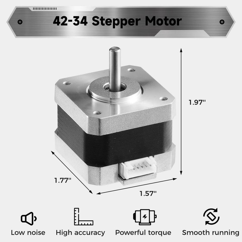 Dual Z Axis Upgrade Kit for Ender 3 Series 3D Printer, Including Stepper Motor, Lead Screw, Aluminum Mounts, and More - Image 3