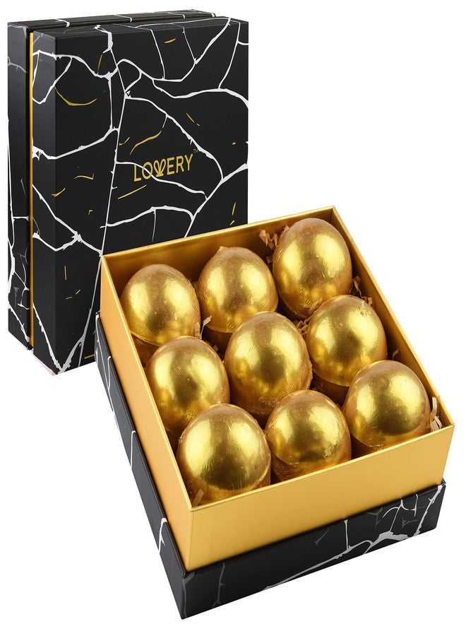 LOVERY Birthday Gifts, 24K Gold Bath Bombs Set, Deluxe Marble Bath Bomb Gift Set, 9 Bath Bombs for Women & Men, Perfect for Bubble & Spa Bath, Natural Scents, Vanilla Coconut, Lavender, Jasmine & More - Image 1
