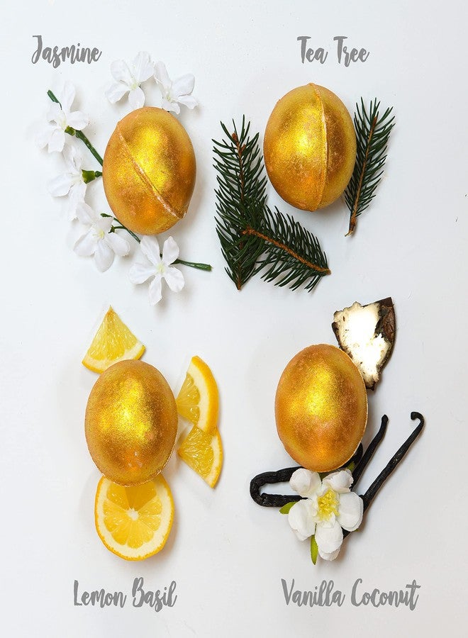 LOVERY Birthday Gifts, 24K Gold Bath Bombs Set, Deluxe Marble Bath Bomb Gift Set, 9 Bath Bombs for Women & Men, Perfect for Bubble & Spa Bath, Natural Scents, Vanilla Coconut, Lavender, Jasmine & More - Image 3