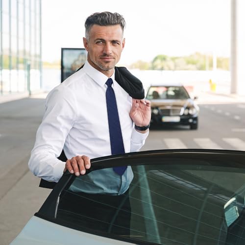 ONESING 6 Pcs Clip on Ties for Men 20 Inch Clip on Tie Plaid Striped Dots Pre Tied Necktie for Office School Party Wedding Multicolor - Image 5