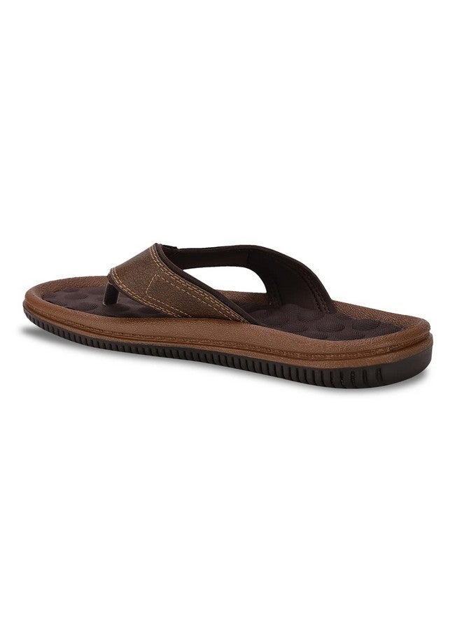 Bata Men's JOY Slippers (8714812_BROWN_8 UK) - Image 3