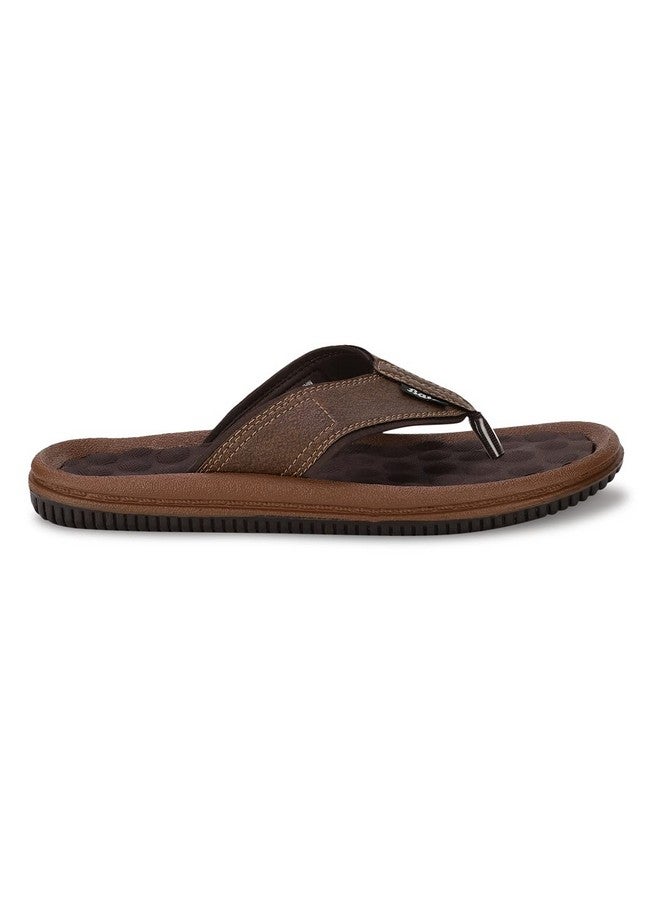 Bata Men's JOY Slippers (8714812_BROWN_8 UK) - Image 1