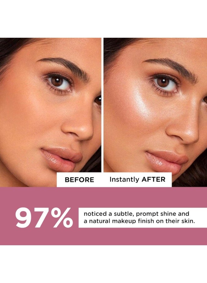 Orgatre Strobe Glow Cream for Instant Face Radiance | Primer Highlighter Moisturizer with Vitamin C, Almond Oil, Niacinamide & Hyaluronic Acid | Makeup Base for Oily Acne-Prone Skin | Pink Shade | 30g - Image 2