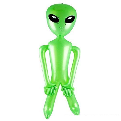 New Giant Jumbo Green Alien Inflate Party Favor (1) - Image 4