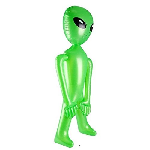 New Giant Jumbo Green Alien Inflate Party Favor (1) - Image 3