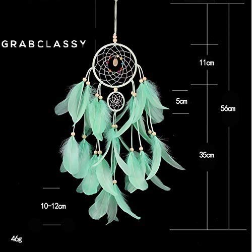 Grab Classy Cotton Dream Catcher (4.7 x 13.8 inch, Light Green) - Image 4