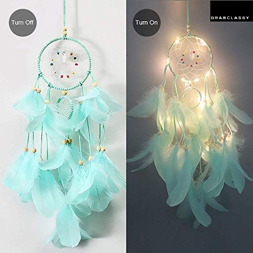 Grab Classy Cotton Dream Catcher (4.7 x 13.8 inch, Light Green) - Image 2
