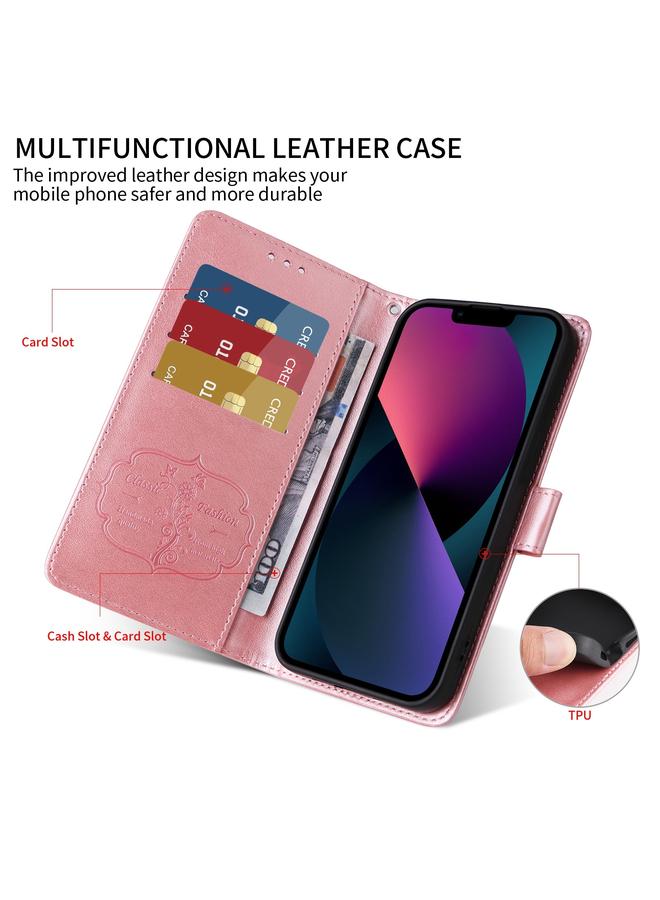 S-TOP Case For iPhone 11 Pro Max Embossed Butterfly Flowers Leather Phone Case - Image 4