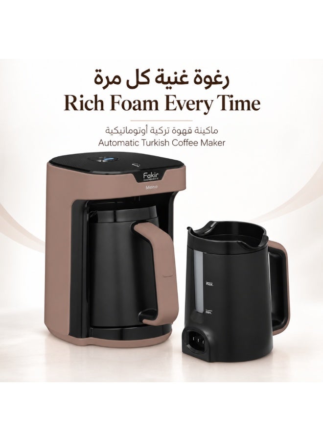 Fakir Automatic Turkish Coffee Maker with Anti-Overflow System, 4 Cups, Beige/Black - Image 1