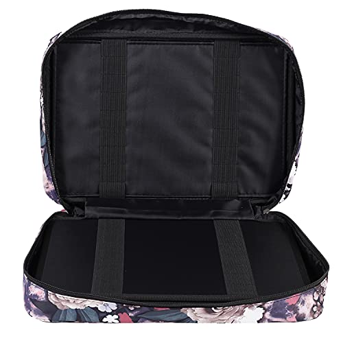 Shulaner Pencil Case Slot Holds 480 to 488 Colored Pencils or 320 to 328 Color Gel Pens with Zipper Closure Large Capacity Nylon Pen Organizer Bag with Shoulder Strap for Painter or Artist Black - Image 4