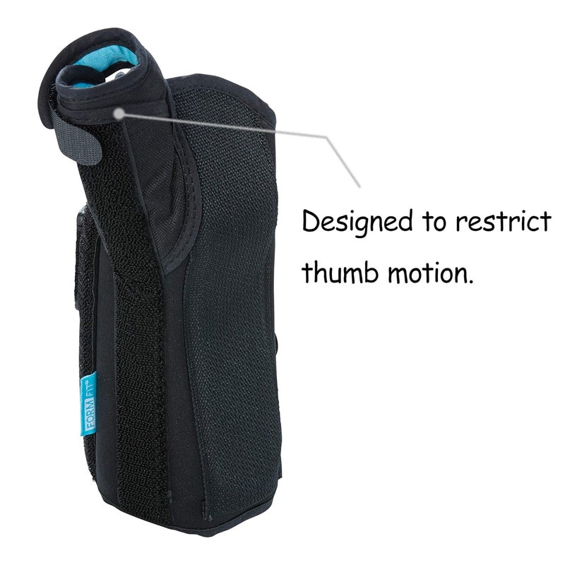 Ossur Formfit Universal Thumb Brace for SoftTissue Injuries DeQuervains Tendonitis and Gamekeepers Thumb Customizable Stays and Contact Closure Straps Breathable Material Left Universal - Image 4