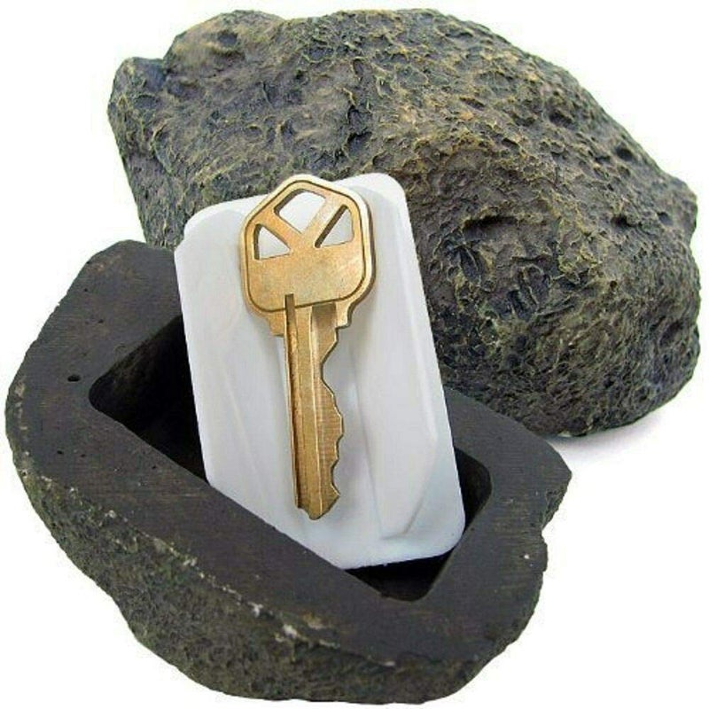 FingerLakes HideASpare Key Fake Rock Looks Feels Weighs Like Real Stone Safe for Gardens Yards Geocaching