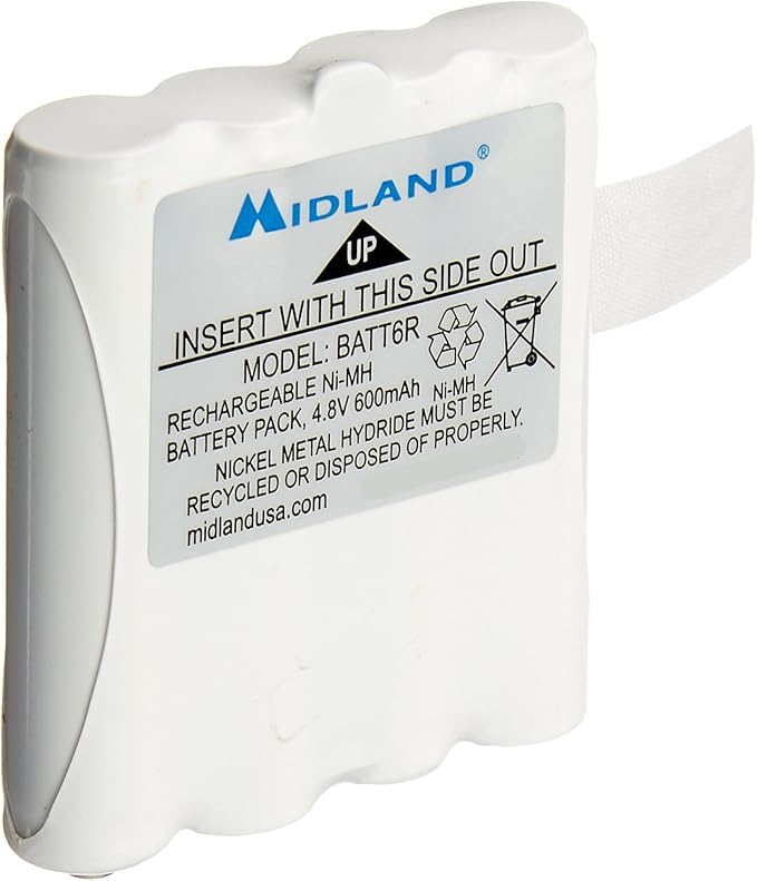 Midland – AVP8 Rechargeable Battery Packs for Midland – Nickel Metal Hydride Battery Packs for LXT Series GMRS Radios – Pair - Image 2