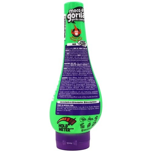 Moco de Gorila Galan Hair Styling Gel, Reactivatable with water, Long-lasting Hold, 3-Pack of 11.99 Oz Each, 3 Squeezable Bottles - Image 5