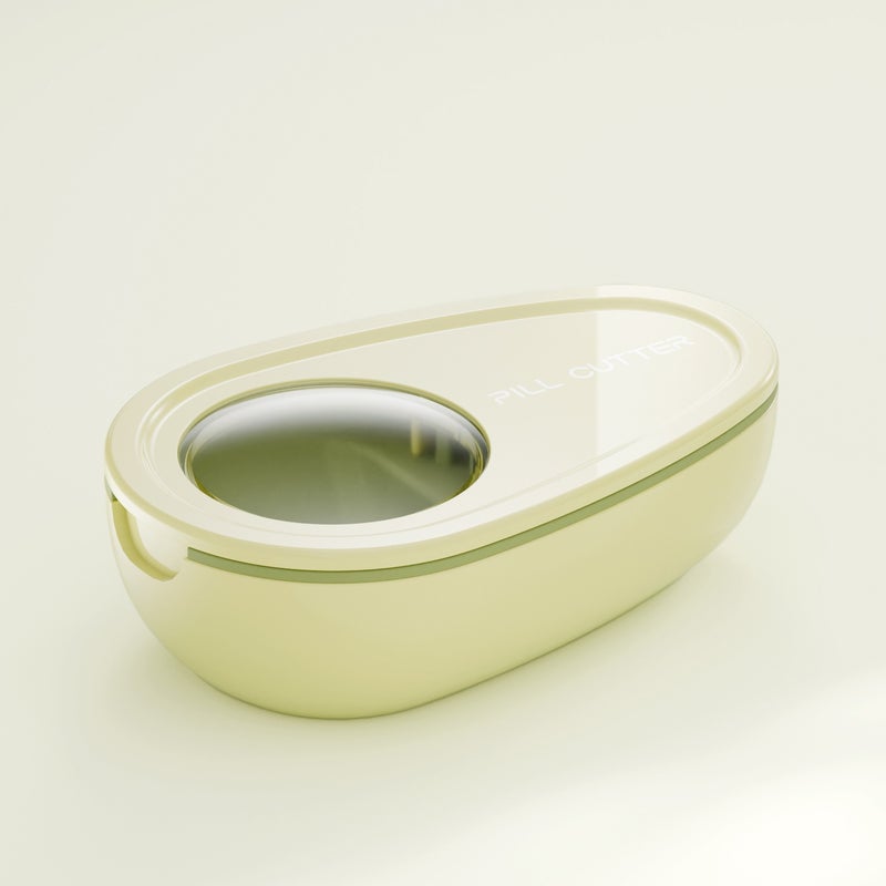 Portable Pill Cutter & Organizer - ABS Material, Multi-Functional Storage Box - Image 1